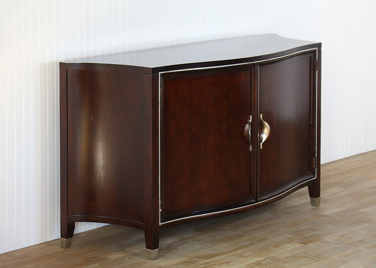 Dark Wooden 2 Door Accent Dresser