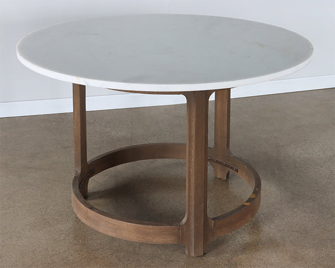 Gibson Bistro Table with White Marble Top