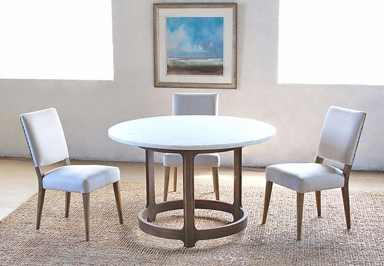 Gibson Bistro Table with White Marble Top