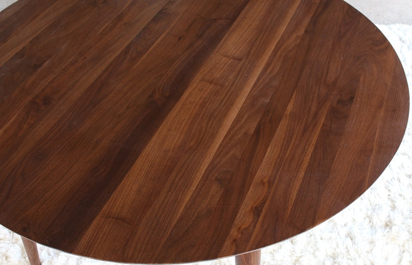 DT114 Vintage Round Danish Modern Dining Table