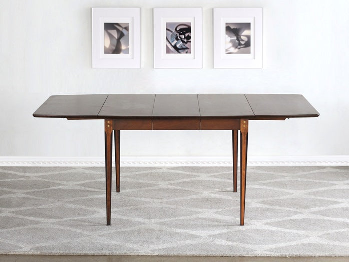 DT121 Mid-Century Modern Dining Table with Black Detailed Leg Accents, Vintage 1950's