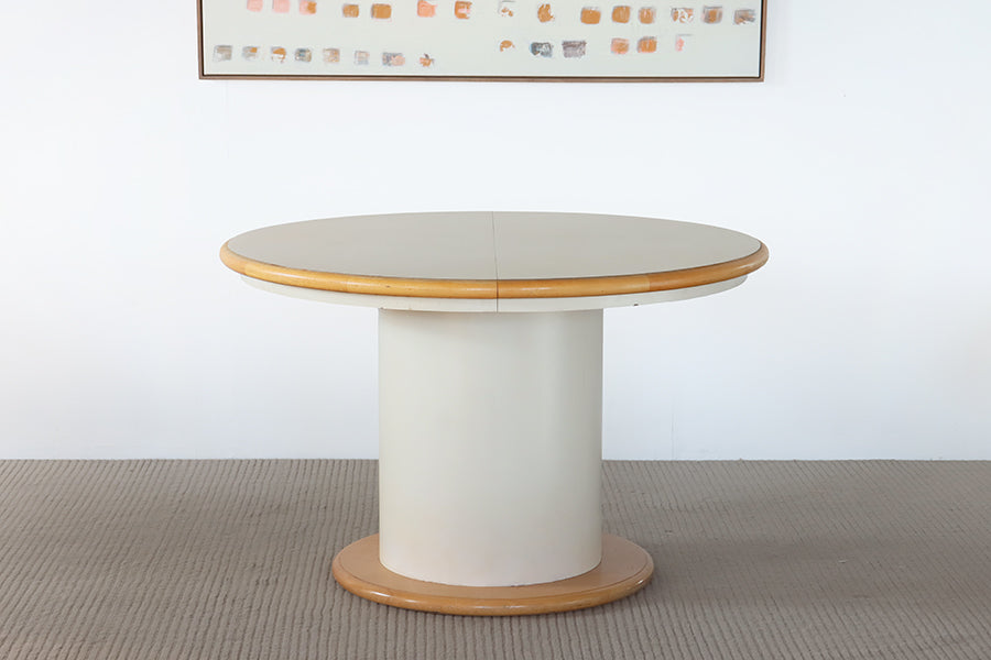 Laminate Dinette Table with Oak Trim and Leaf