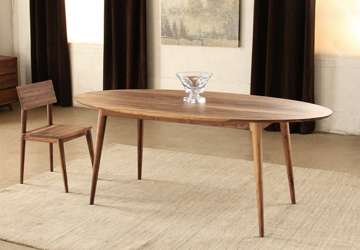 DT94 - Vintage Oval Dining Table in American Black Walnut