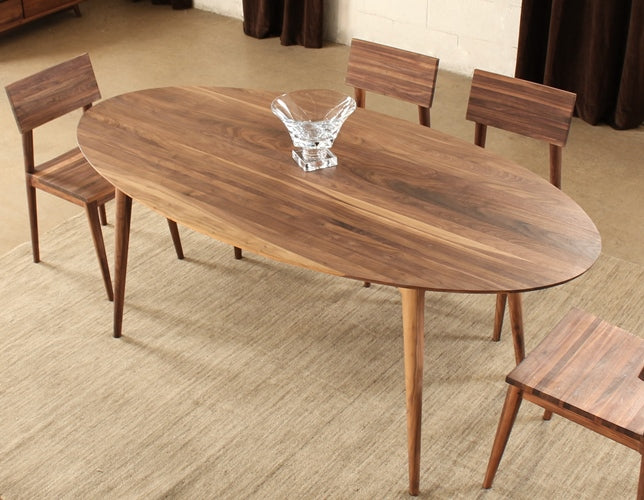 DT94 - Vintage Oval Dining Table in American Black Walnut