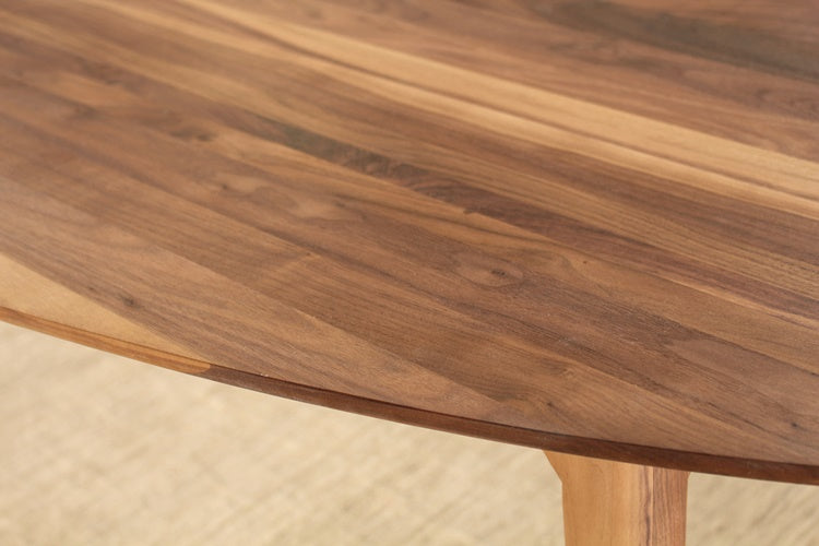 DT94 - Vintage Oval Dining Table in American Black Walnut