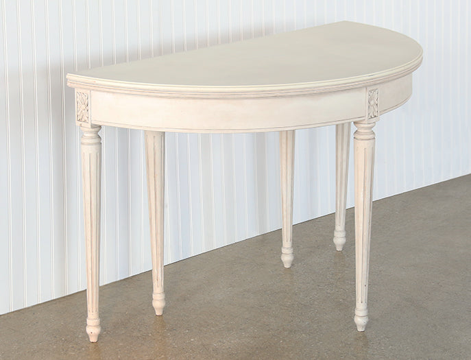 Folding Demi-lune Console Round Table