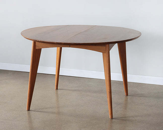Vintage Round Danish Teak Dining Table