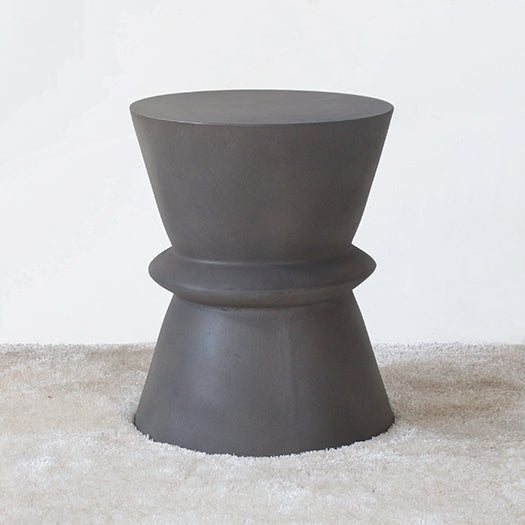 ET493 - Tribal Dark Gray Concrete End Table