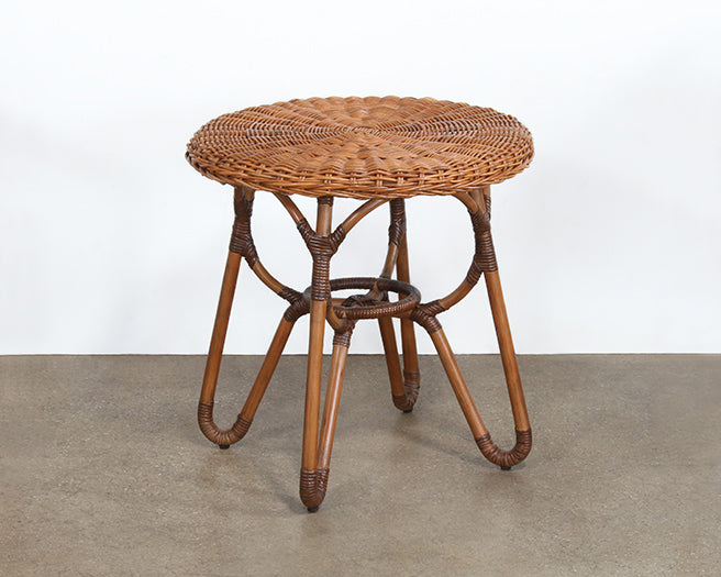 ET503 - Natural Rattan Woven Over Rattan End Table