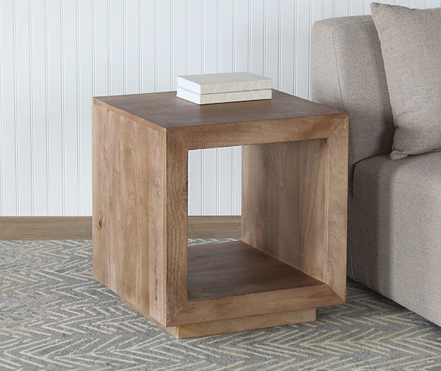 Square Ash End Table