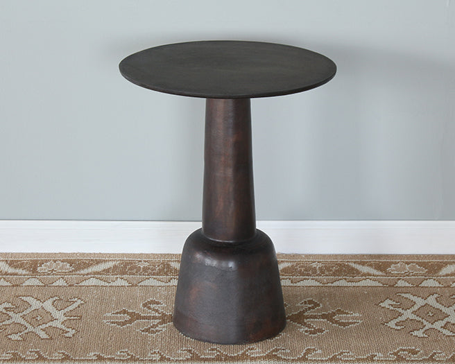 Cast Aluminum Bronze Pedestal Table