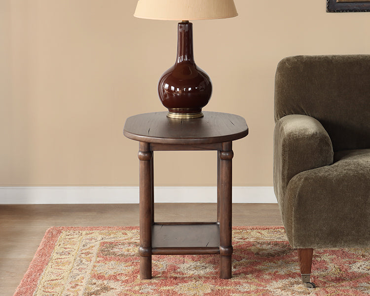 Antique European Country Style End Table