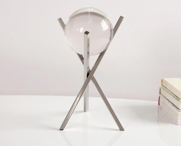 FIG219 Crystal Ball on Nickel Tripod Base