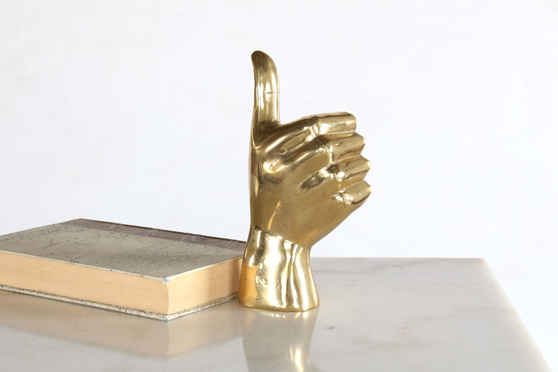 FIG303 Brass Thumbs Up Figurine