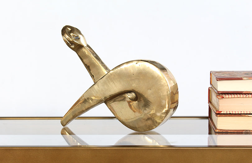 FIG327 Brass Snake Figurine