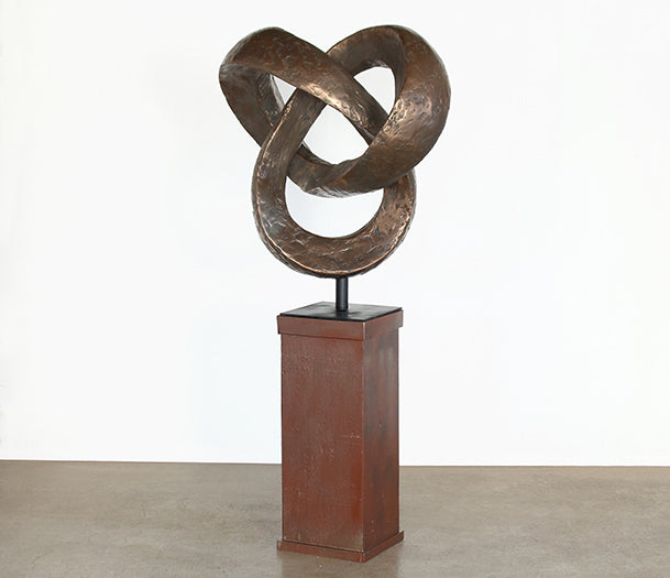 FIG344 Bronze Trifoil Sculpture