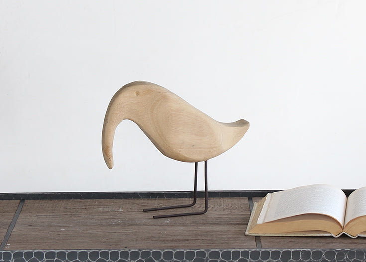 FIG352 Bleached Bird Figurine