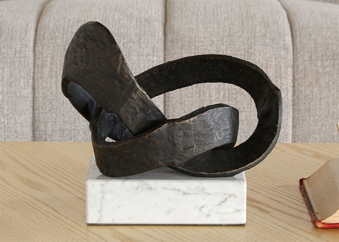 FIG376 - Bronze Abstract Infinity Statue