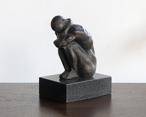 FIG384 - Crouching Bronze Figure