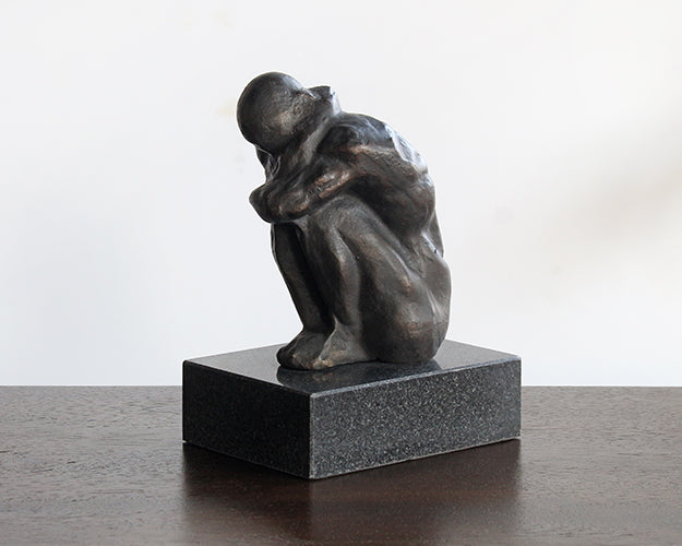 FIG384 - Crouching Bronze Figure