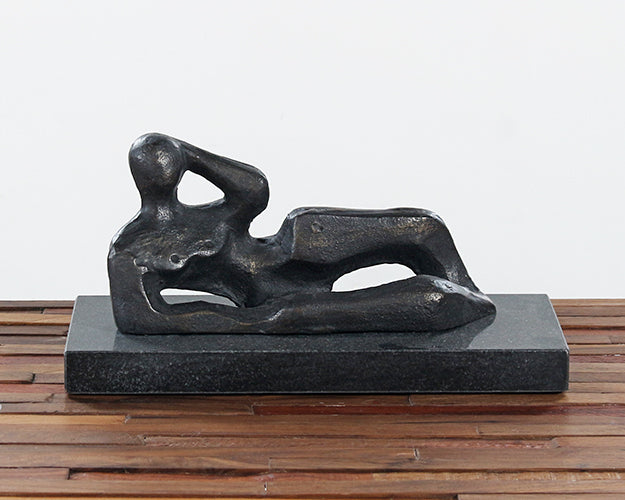 FIG388 - Reclined Bronze Figure --Cleared Art