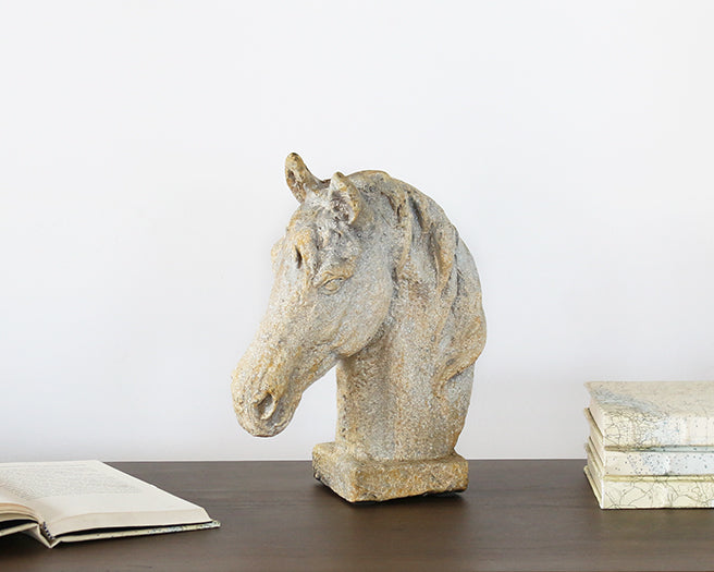 FIG398 - Horse Bust Sculpture