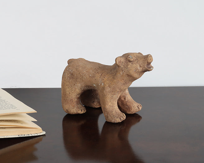 Clay Bear Figurine