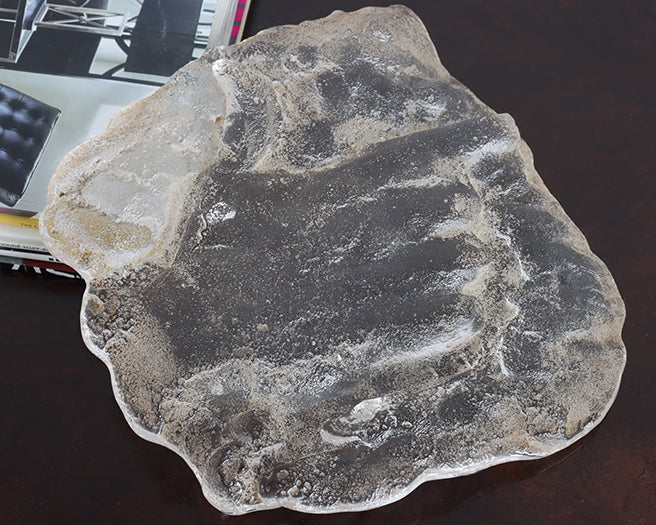 Cast Glass Hand Imprint