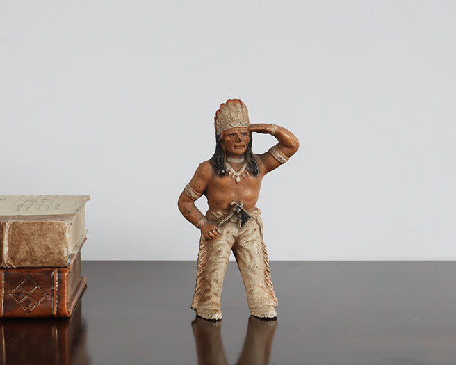 Cast Iron Native American Piggy Bank