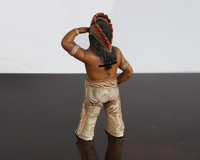 Cast Iron Native American Piggy Bank