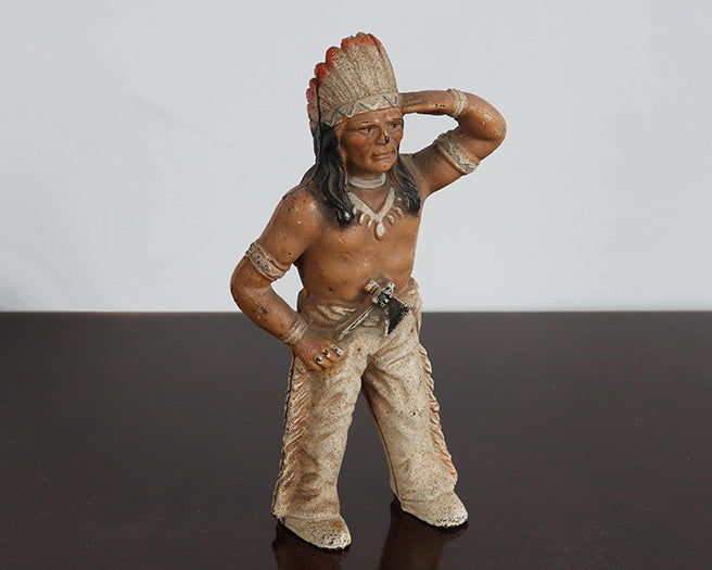 Cast Iron Native American Piggy Bank