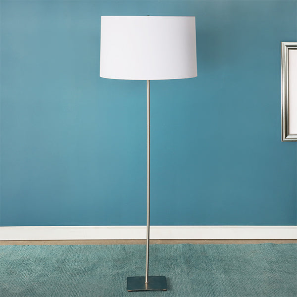 Simple Floor Lamp with White Shade