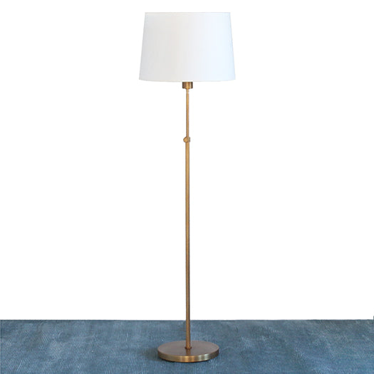 FL127 Koleman Adjustable Floor Lamp in Brass
