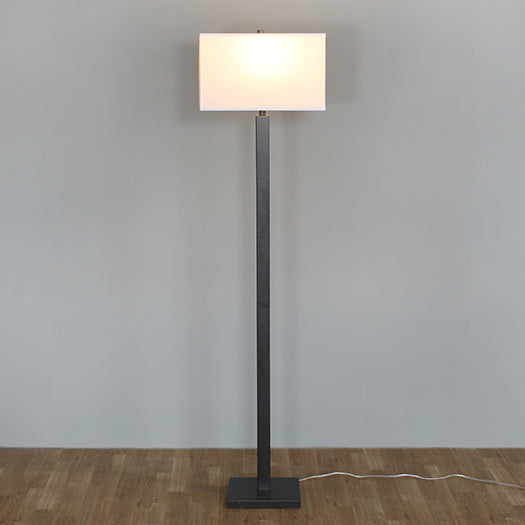 Gun Metal Column Floor Lamp