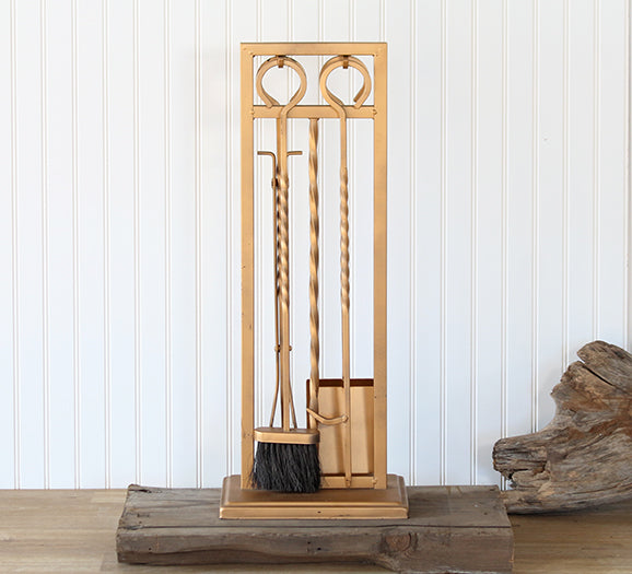 Rose Gold Fireplace Tools