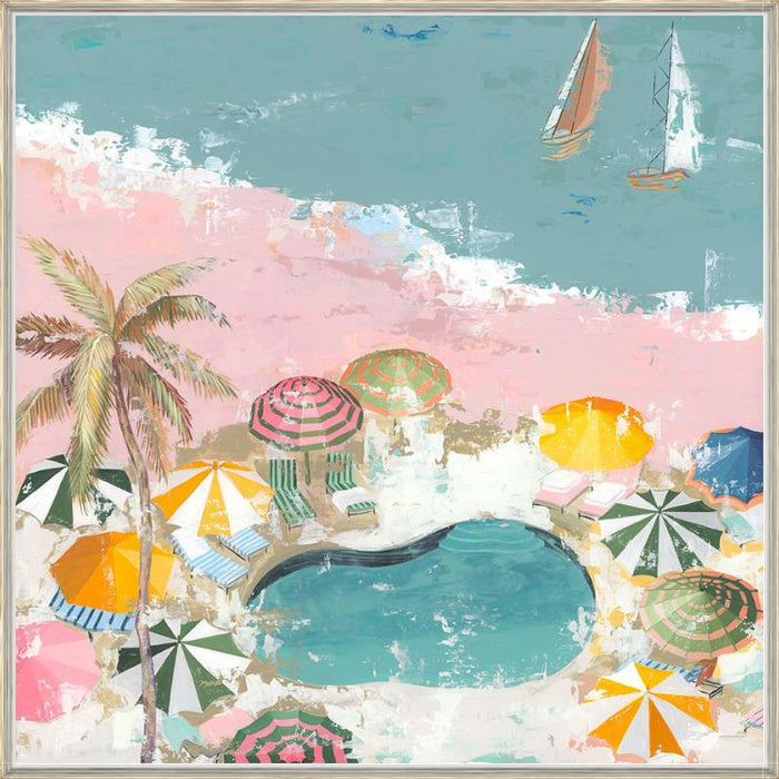 Bubblegum Beach II 24W X 24H