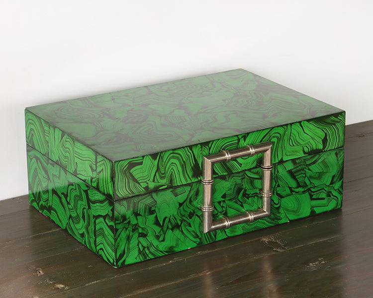 Faux Malachite Box
