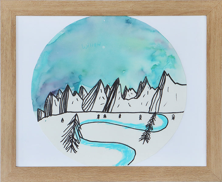 Ski Mountain 12W x 14H