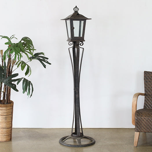 Iron Standing Outdoor Lantern