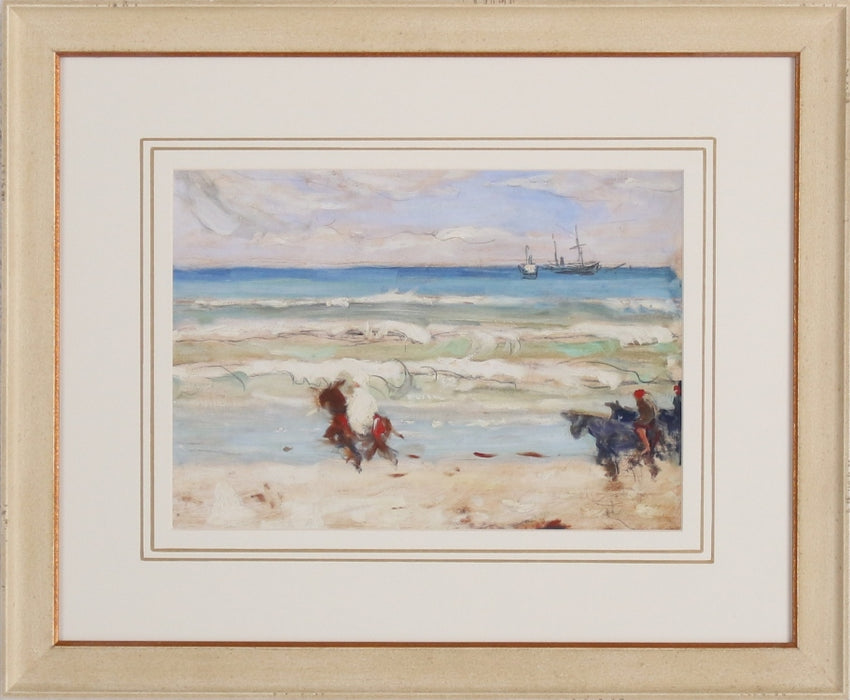 Horses in the Sand 22.5W x 18.5H