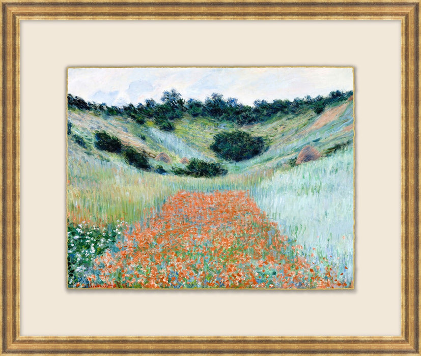 Poppy Field Near Giverny 26W X 22H