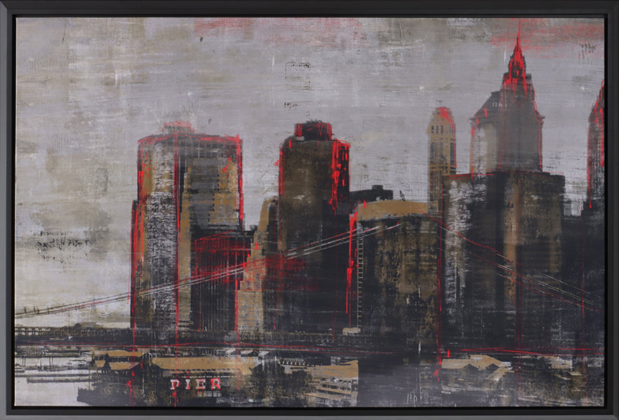 New York Sunset 60W X 40H