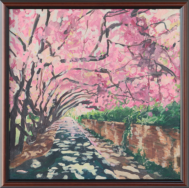 Spring Has Sprung on Campus Scene 26W x 26H - Cleared Art