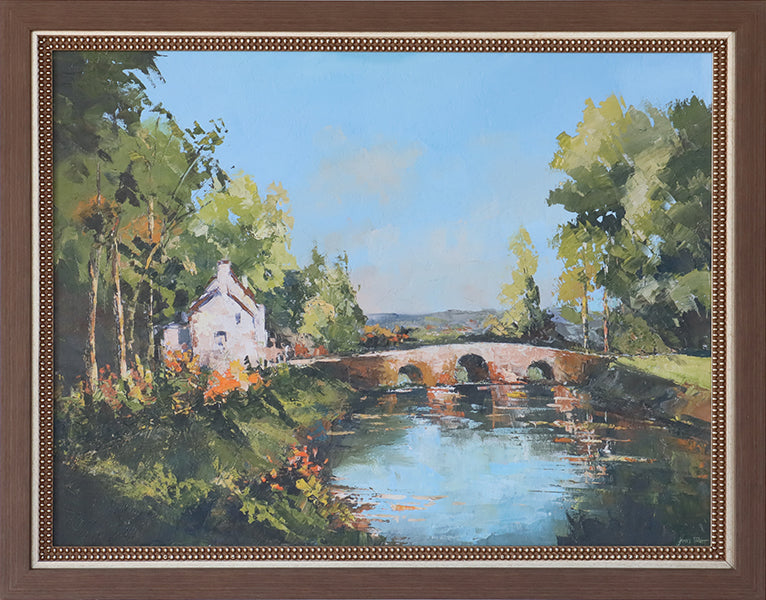 The Old Stone Bridge 36.5W x 28.5H - Cleared
