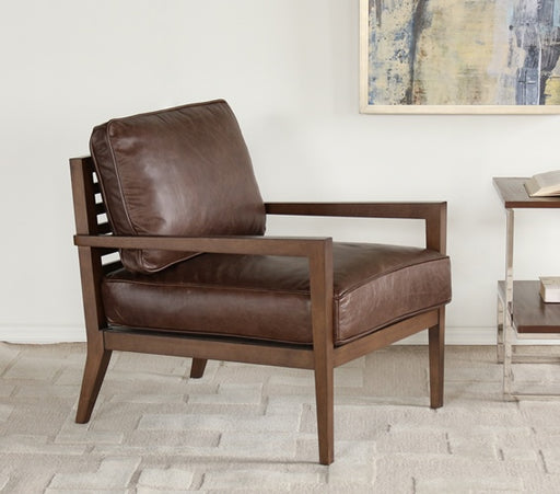 LC206 Laurent Wood Frame Lounge Chair