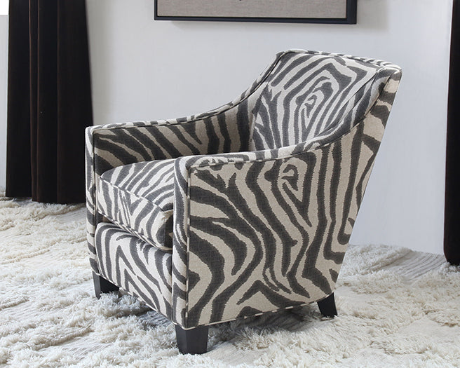 LC291 - Zikat Linen Lounge Chair With Mocha Legs