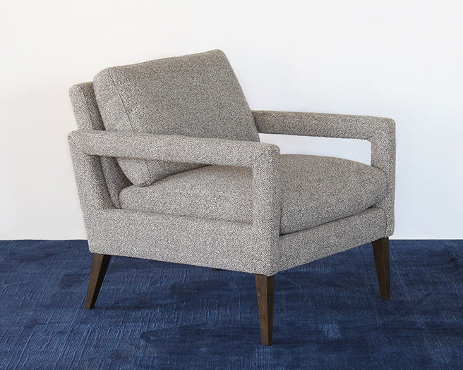 LC311 - Light Heather Gray Open Arm Lounge Chair