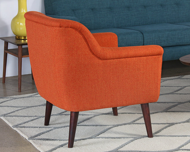 LC346 - Contemporary Tangerine Accent Chair
