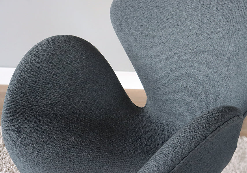 Winter Grey Jacobsen Style Swan Chair