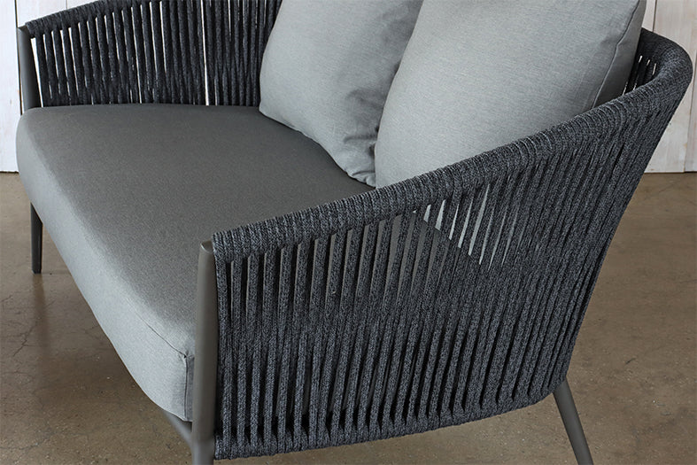 Charcoal Outdoor Loveseat